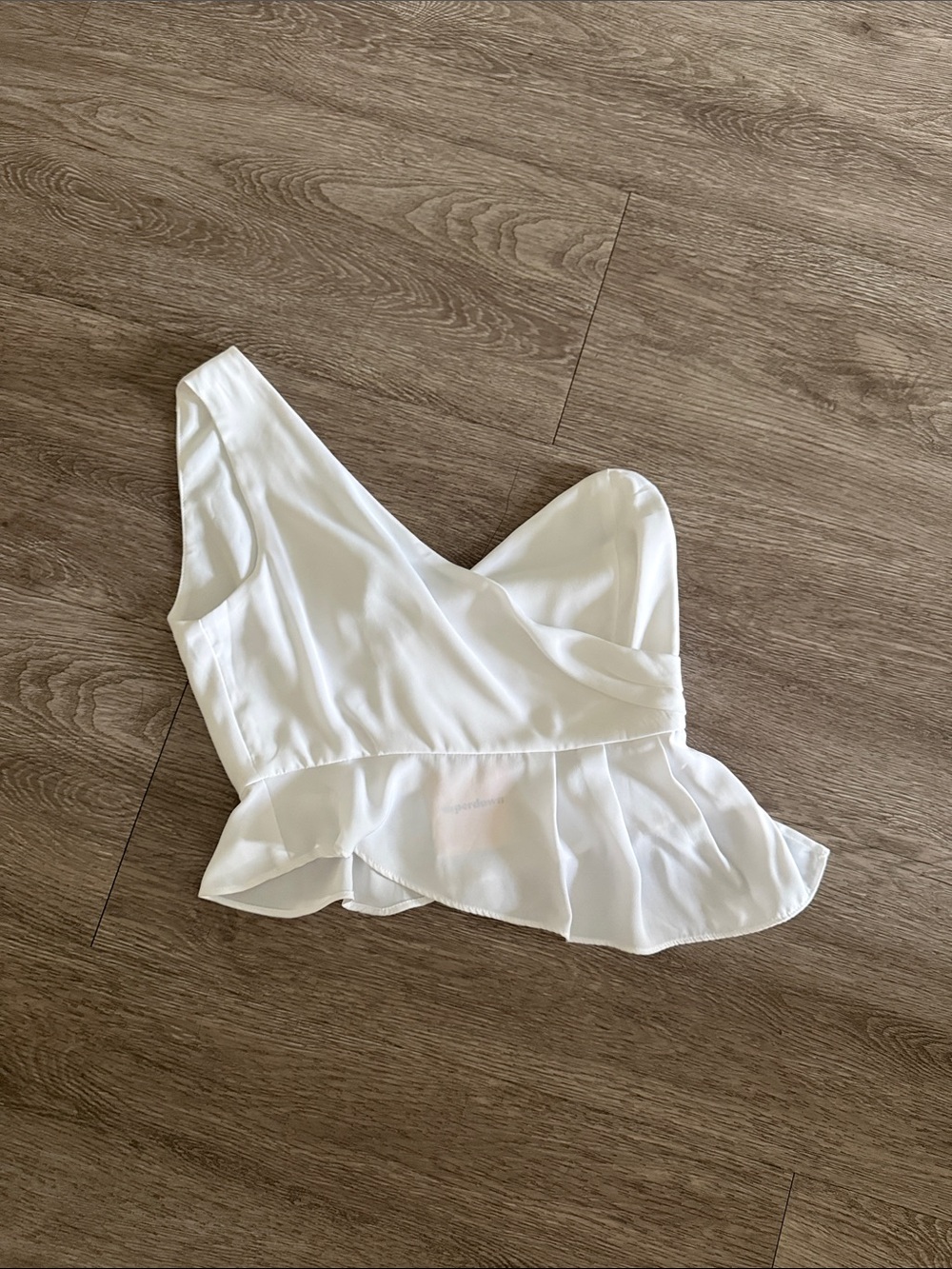 Superdown Asymmetric One Shoulder Ruffled Top - Picture 2 of 3